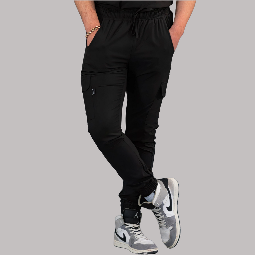 Jogger Quirúrgico Skinny, Negro F.W Hombre, Scrubs