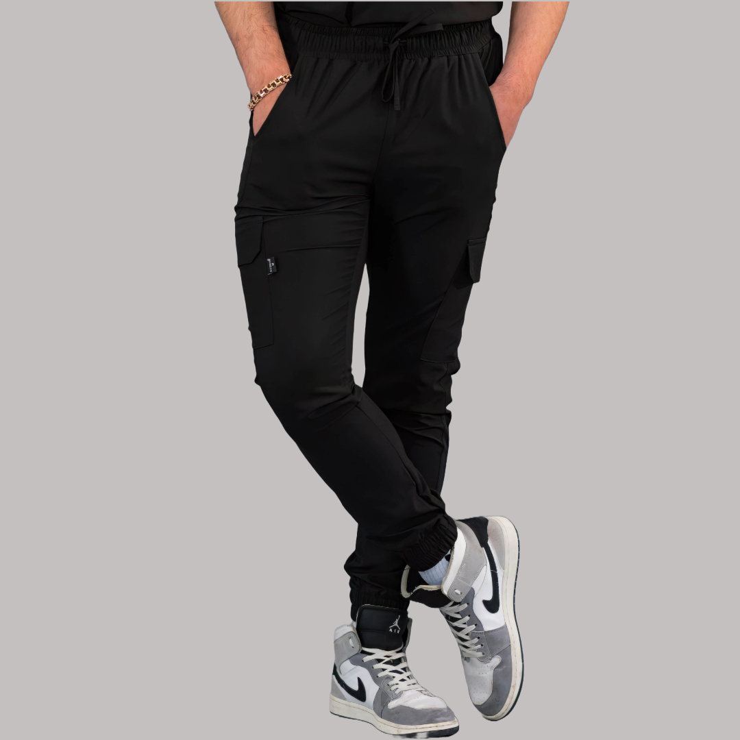 Jogger Quirúrgico Skinny, Negro F.W Hombre, Scrubs