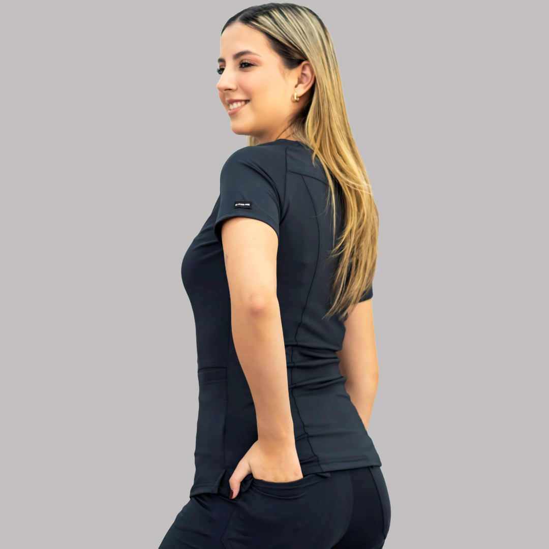 Filipina Quirurgica Negra Mujer Super Stretch, Scrubs 901