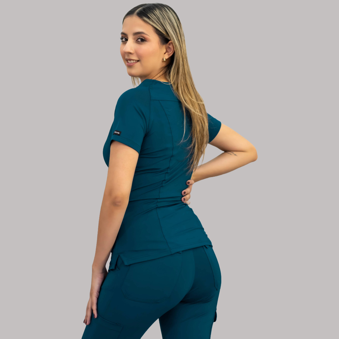 Conjunto Quirúrgico Mujer – Estilo 901 Azul Corsair | Super Stretch