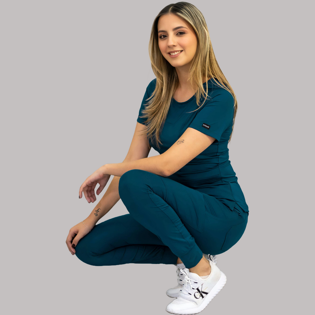 Jogger Quirurgico Mujer Azul Corsair, Super Stretch, Scrubs 901