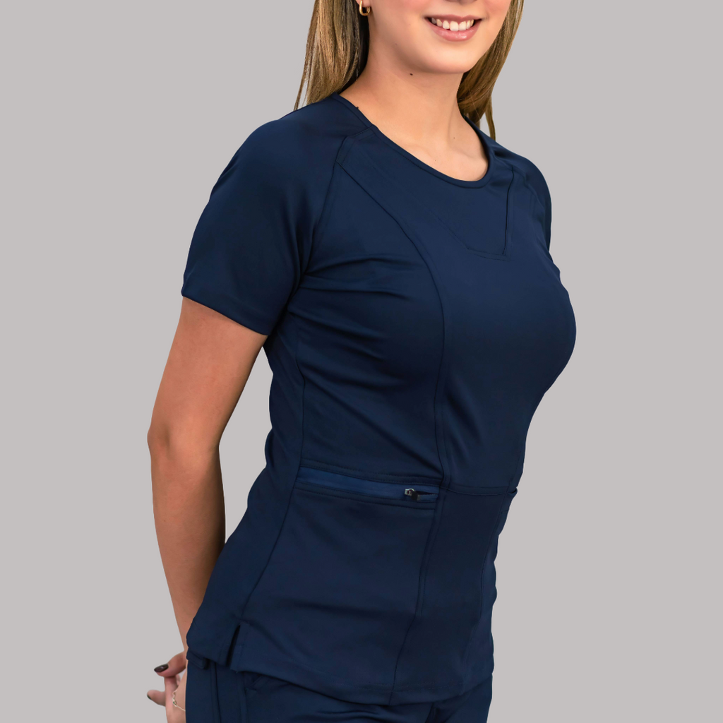 Filipina Quirúrgica Azul Marino Mujer, Super Stretch, Scrubs 901