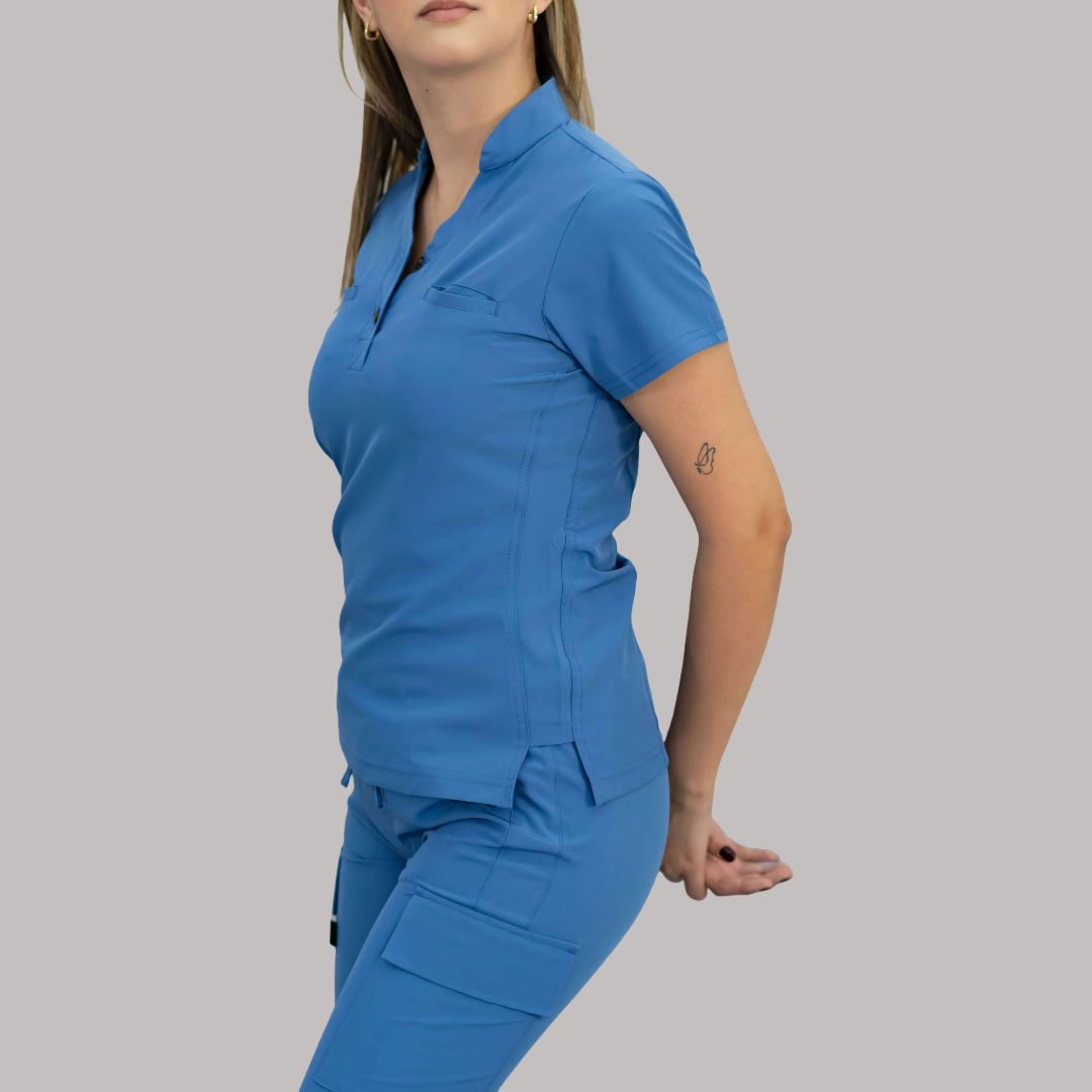 Filipina Quirúrgica Mujer Azul Plumbago, Scrubs 520