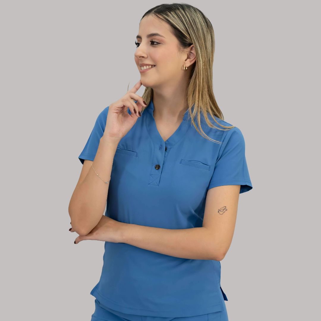 Filipina Quirúrgica Mujer Azul Plumbago, Scrubs 520