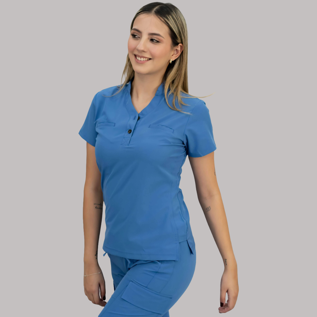 Filipina Quirúrgica Mujer Azul Plumbago, Scrubs 520