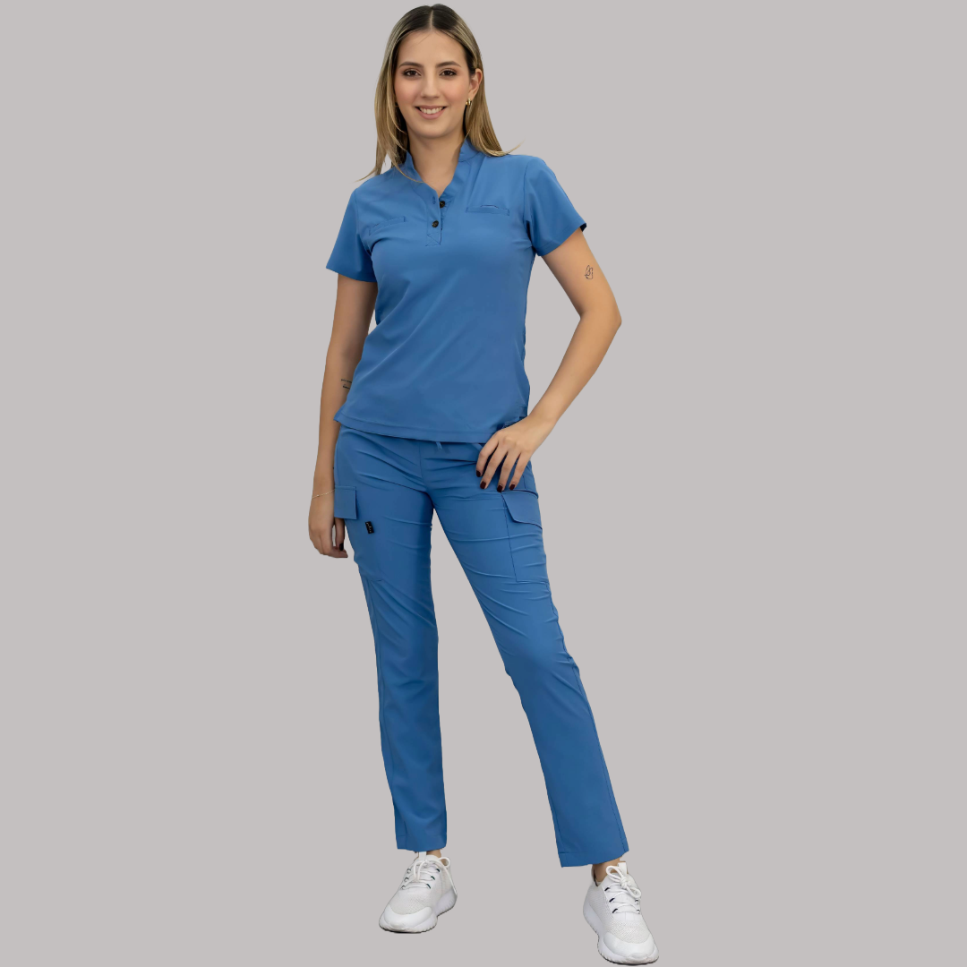 Filipina Quirúrgica Mujer Azul Plumbago, Scrubs 520