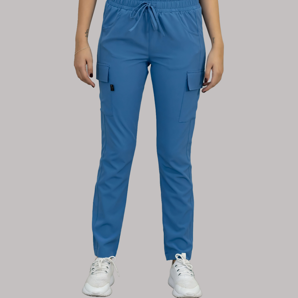 Pantalón Mujer Skinny Azul Plumbago F.W, Scrubs 520