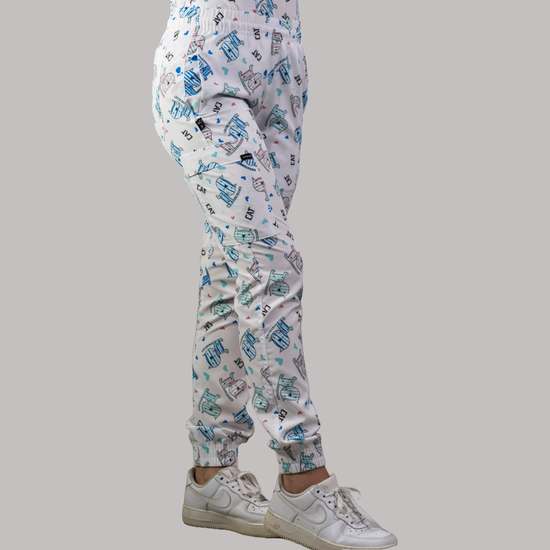 Jogger 6 bolsas Estampado cats Mujer F.W