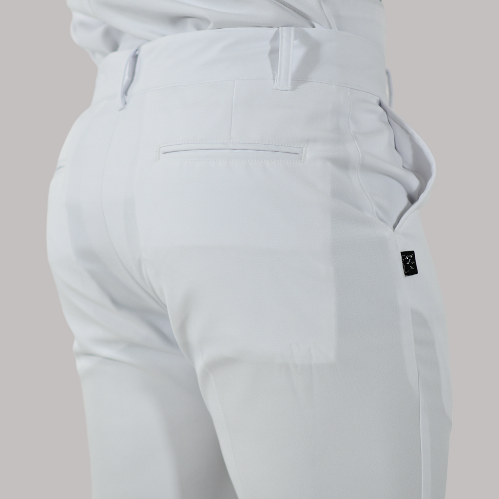 Pantalon Pretina Alviero Stretch Caballero Blanco Antifluido