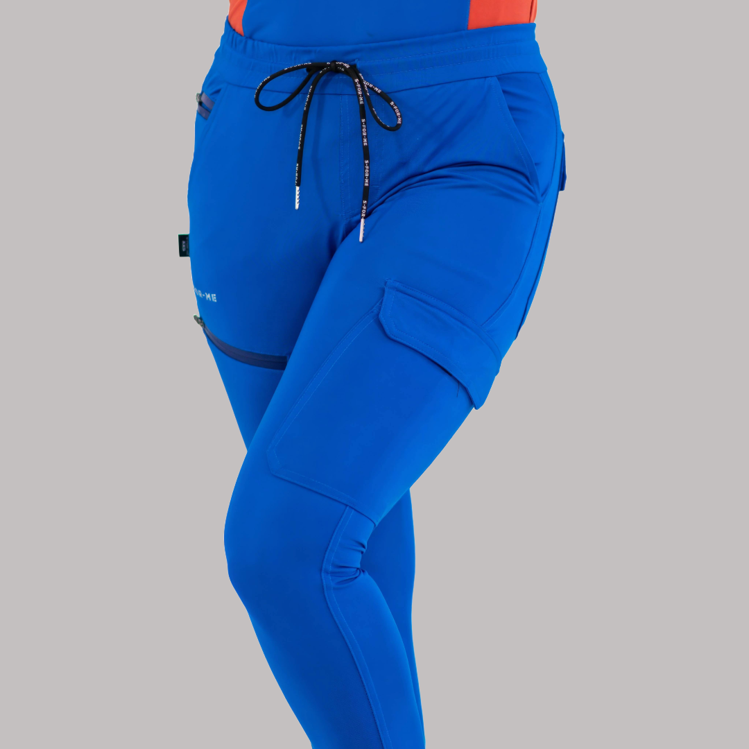 Jogger Quirúrgico Mujer Super Stretch Azul Rey, Scrubs 905