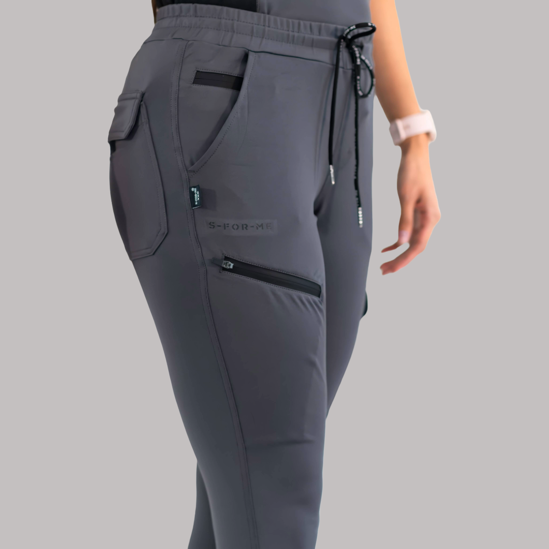 Jogger Quirúrgico Mujer Super Stretch Gris, Scrubs 905