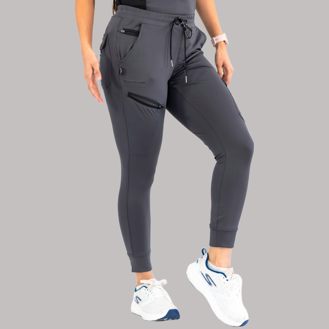 Jogger Quirúrgico Mujer Super Stretch Gris, Scrubs 905