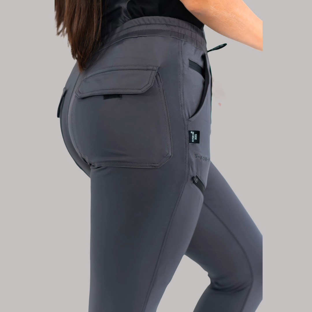 Jogger Quirúrgico Mujer Super Stretch Gris, Scrubs 905