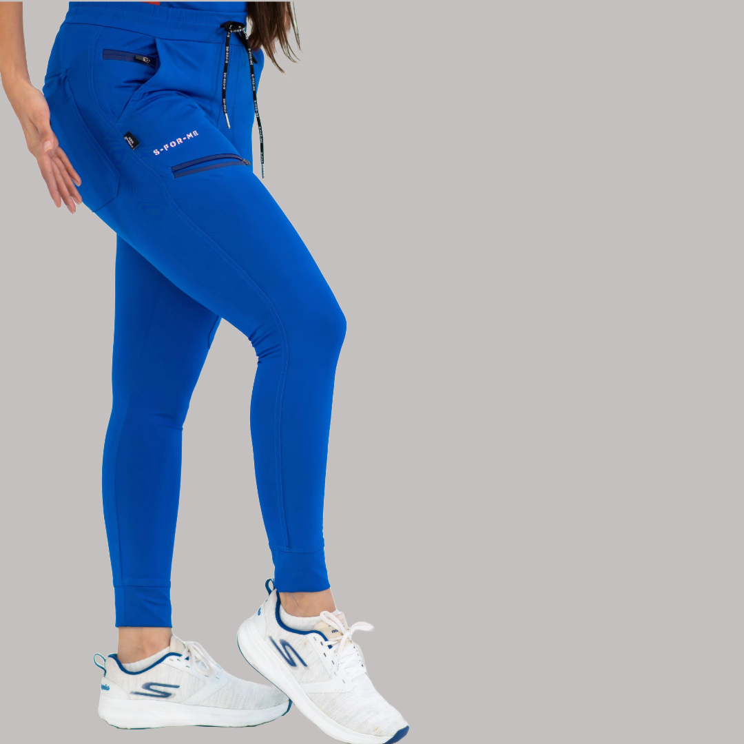 Jogger Quirúrgico Mujer Super Stretch Azul Rey, Scrubs 905