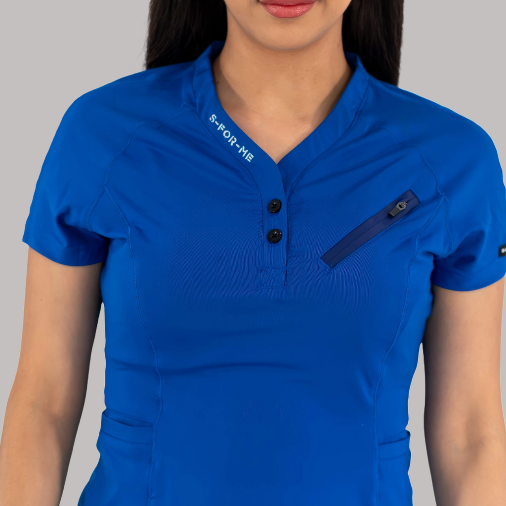 Filipina Quirúrgica Mujer Super Stretch Azul Rey, Scrubs 905