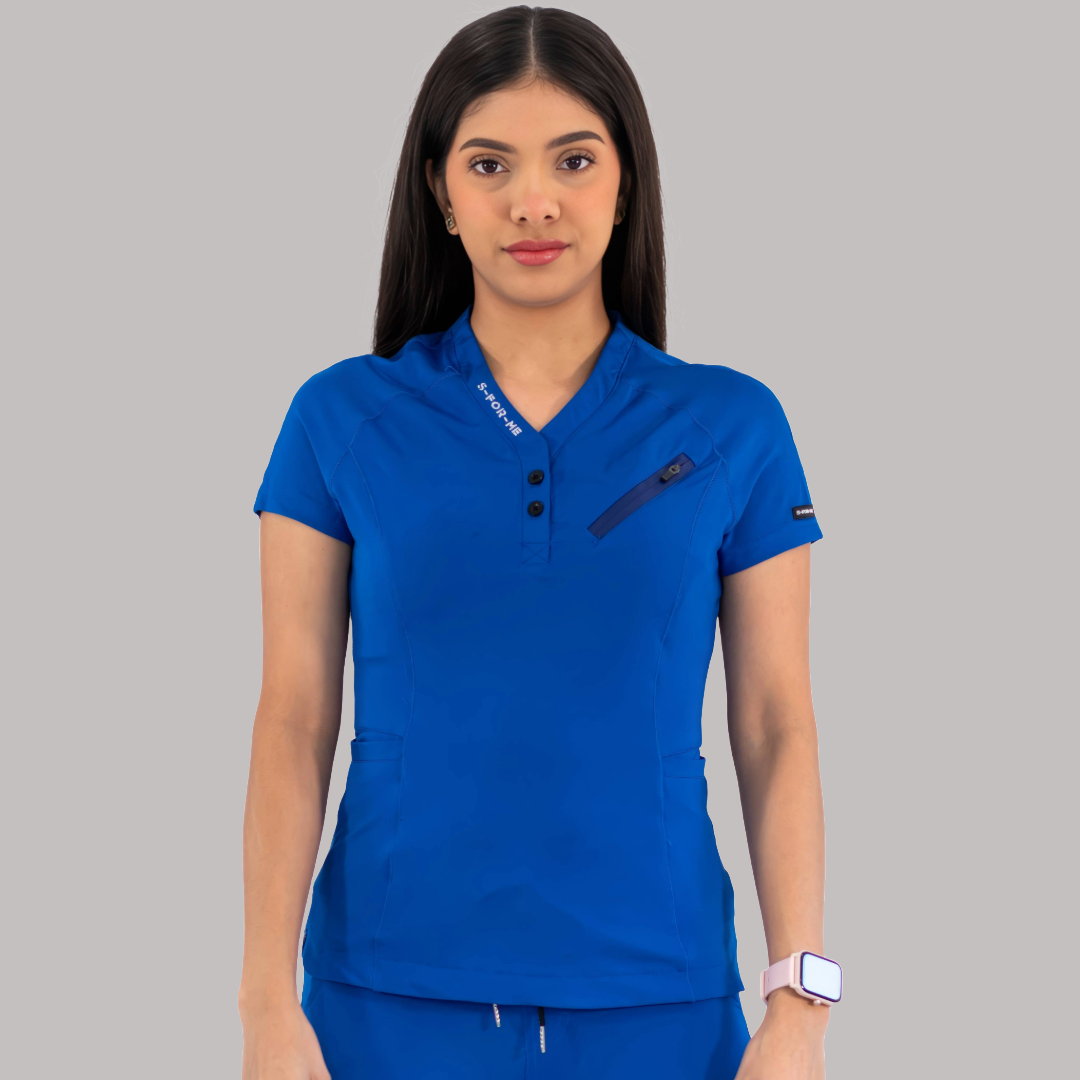 Filipina Quirúrgica Mujer Super Stretch Azul Rey, Scrubs 905