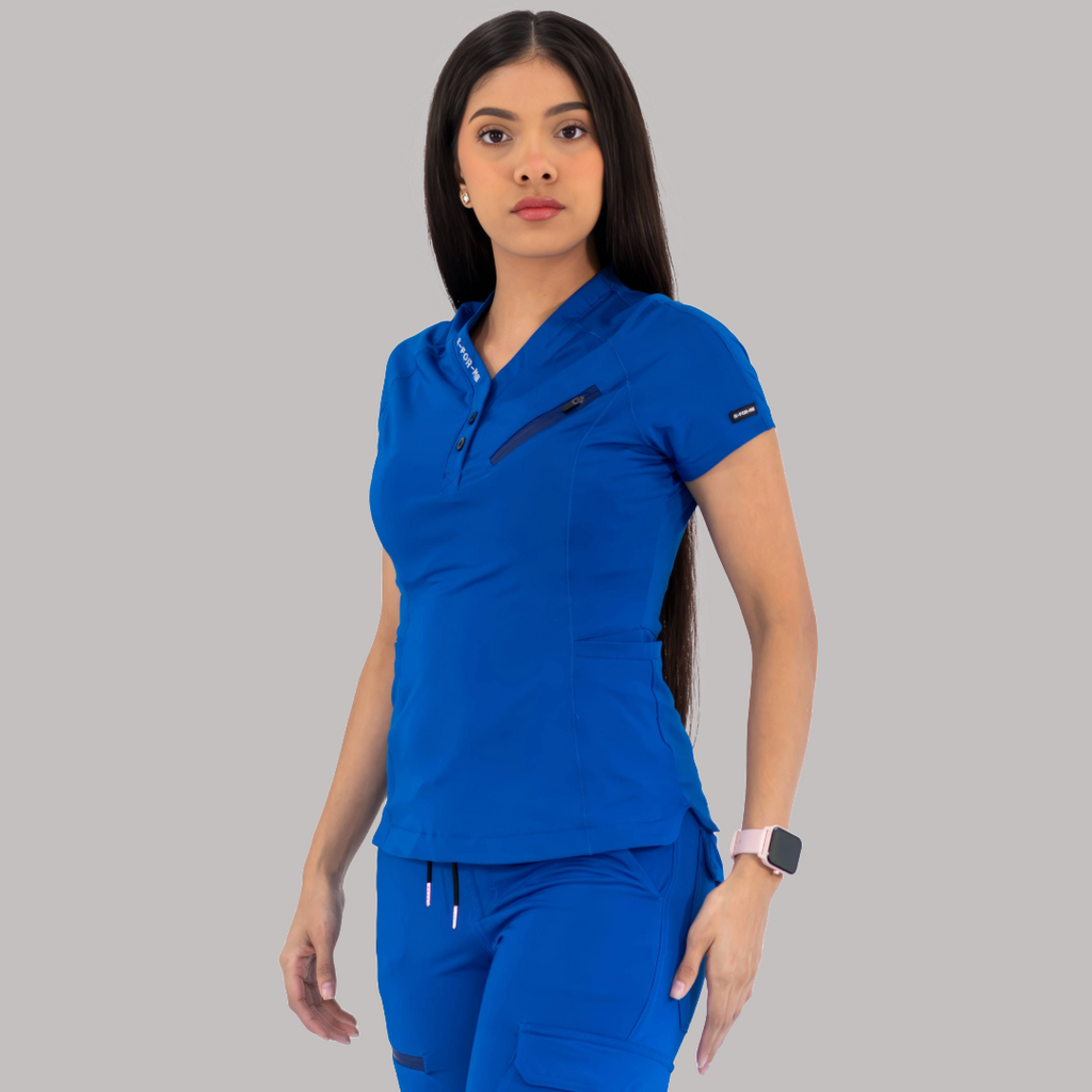 Filipina Quirúrgica Mujer Super Stretch Azul Rey, Scrubs 905