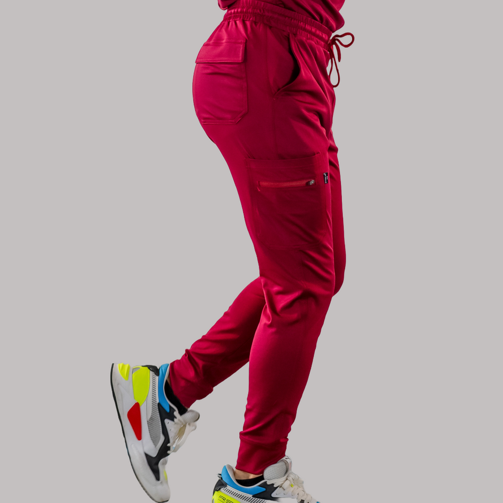 Men’s Scrub Jogger Super Stretch Burgundy, Scrubs 901