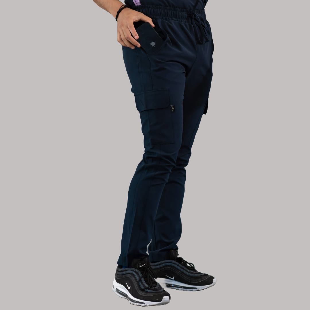 Pantalón Quirúrgico Skinny, Azul Mno F.W Hombre, Scrubs 520