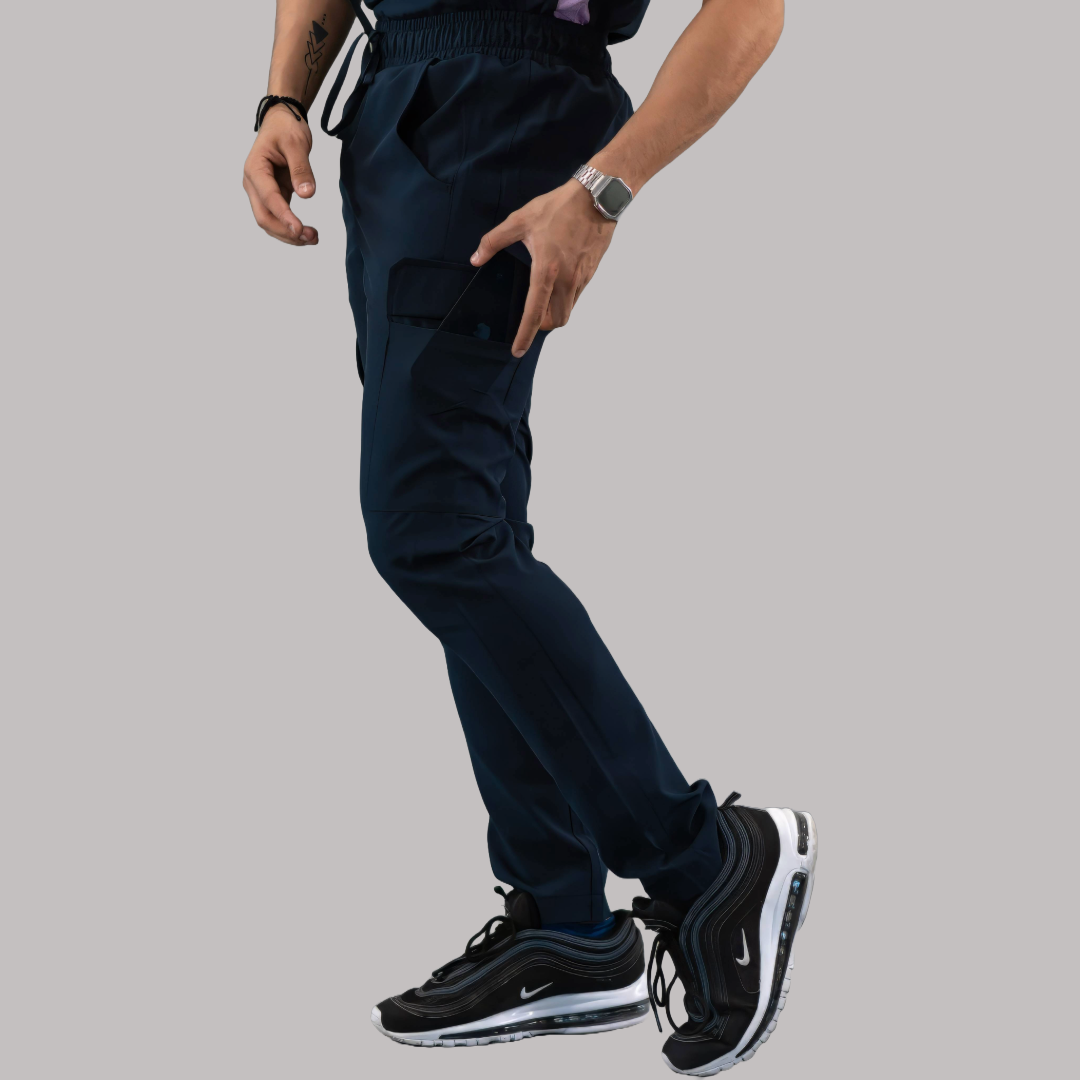 Pantalón Quirúrgico Skinny, Azul Mno F.W Hombre, Scrubs 520