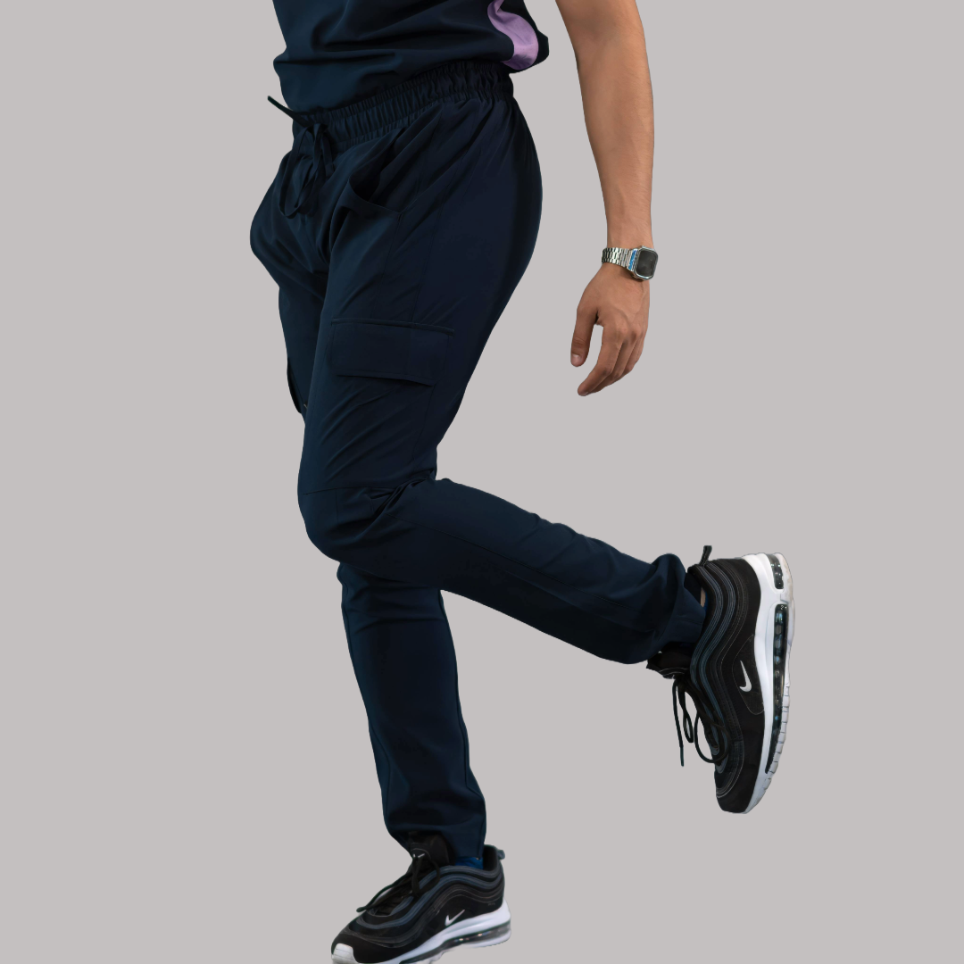 Pantalón Quirúrgico Skinny, Azul Mno F.W Hombre, Scrubs 520