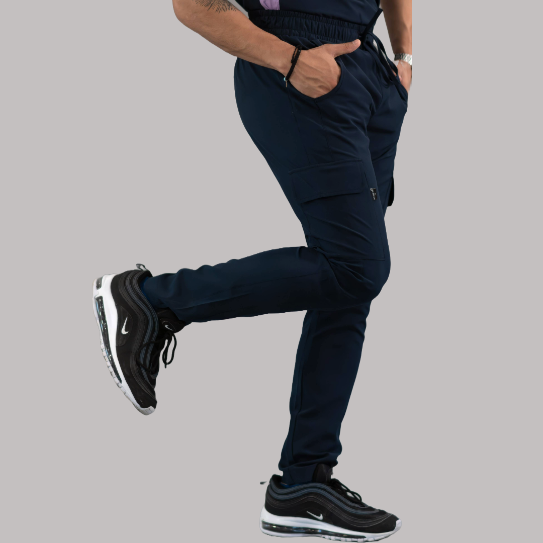 Pantalón Quirúrgico Skinny, Azul Mno F.W Hombre, Scrubs 520