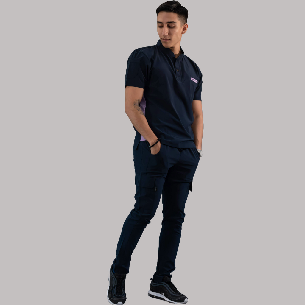 Pantalón Quirúrgico Skinny, Azul Mno F.W Hombre, Scrubs 520