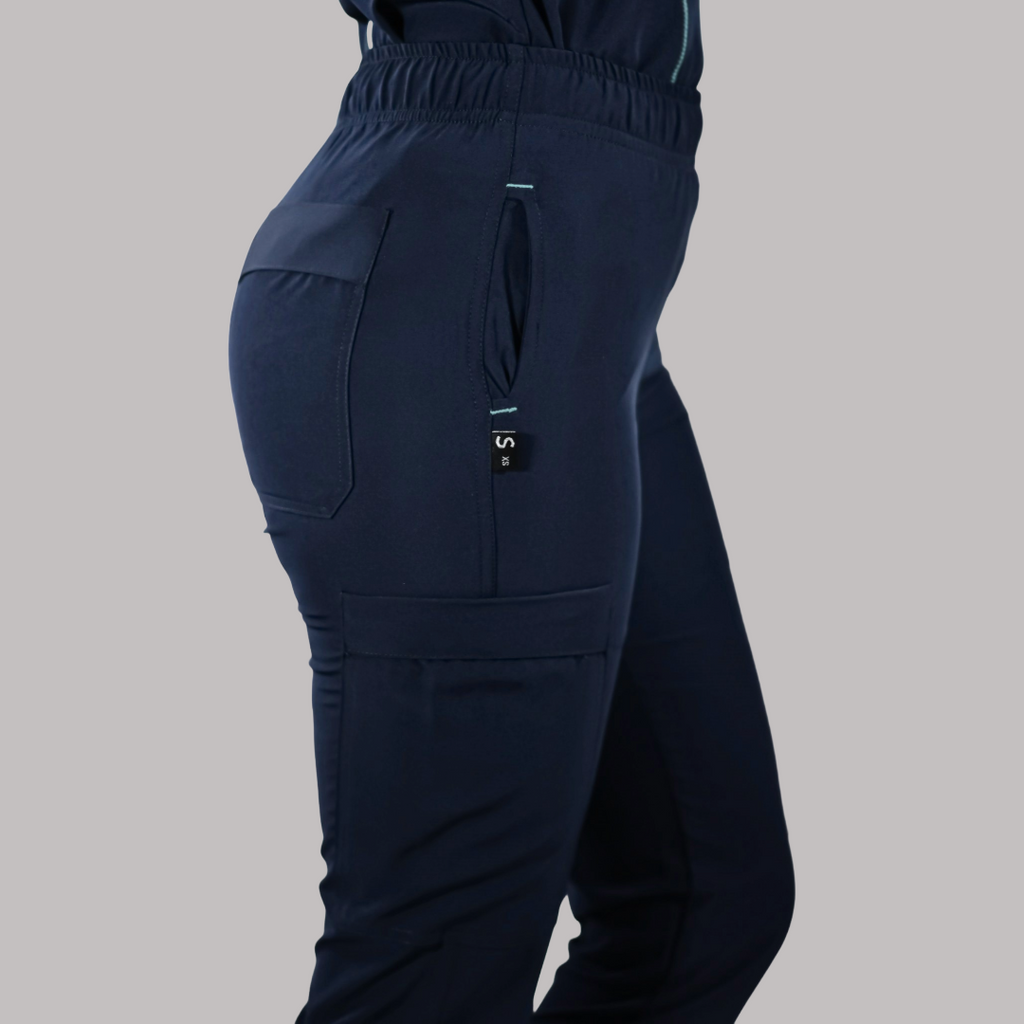Jogger Quirúrgico Azul Mno Tono 2 Mujer, Scrubs 501 F.W.