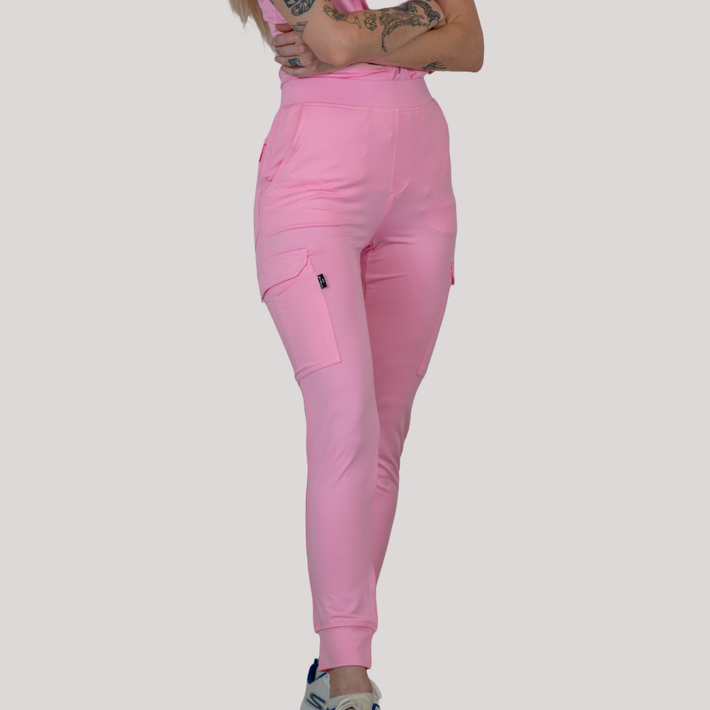 Jogger Quirúrgico, Scrubs Super Stretch Mujer 901 Rosa Pastel