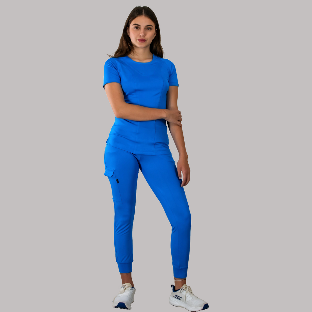 Filipina Quirúrgica Mujer Turquesa Super Stretch, Scrubs 901
