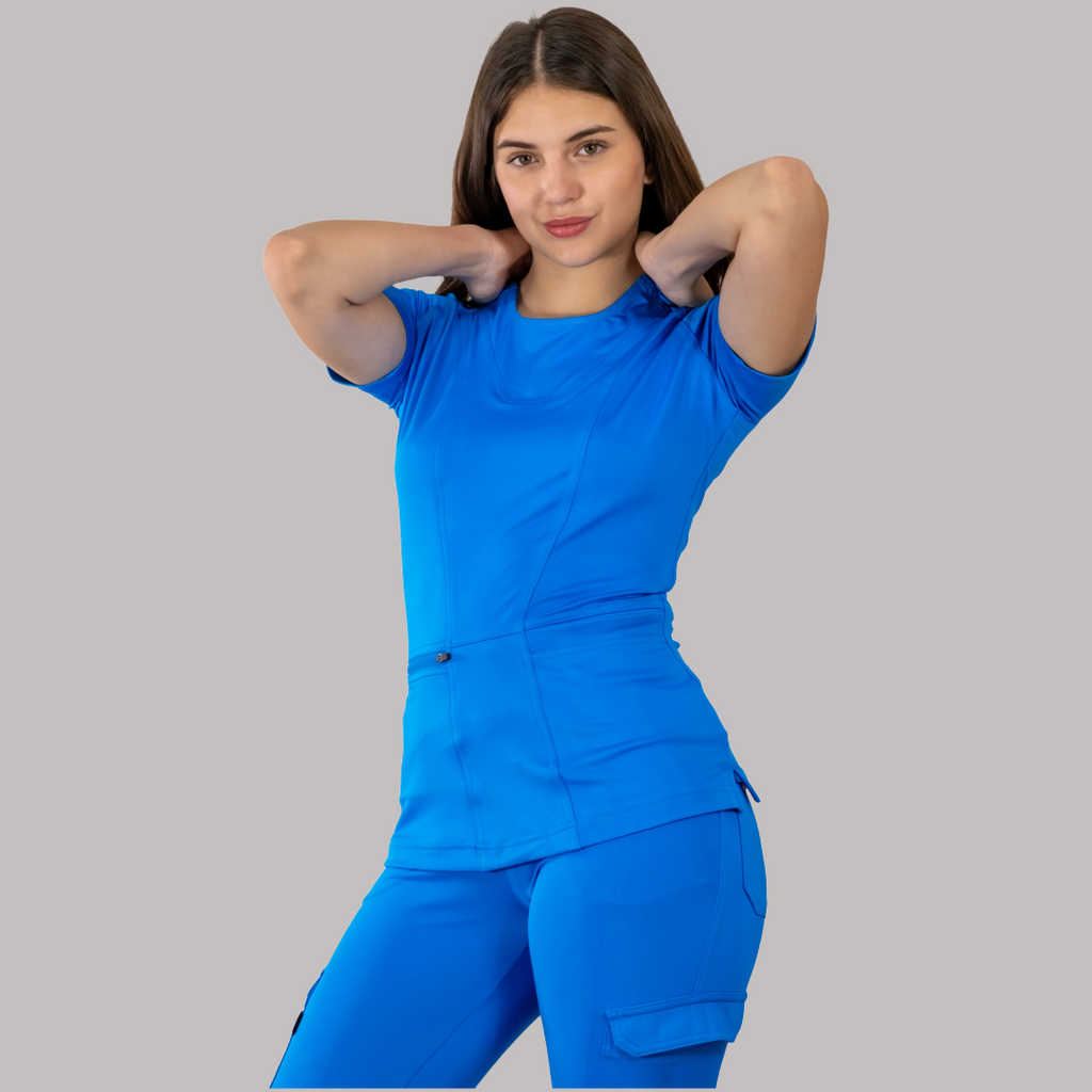 Filipina Quirúrgica Mujer Turquesa Super Stretch, Scrubs 901