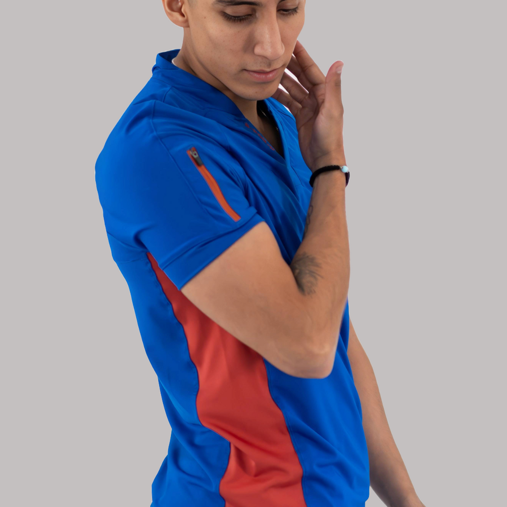 Filipina Super Stretch Hombre 905 Azul Rey/Chedron