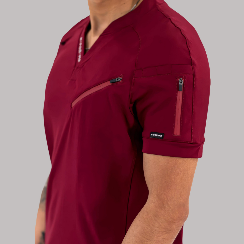Filipina Quirúrgica Super Stretch Vino Hombre, Scrubs 905