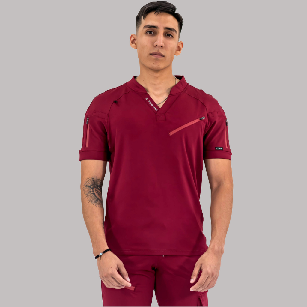 Filipina Quirúrgica Super Stretch Vino Hombre, Scrubs 905