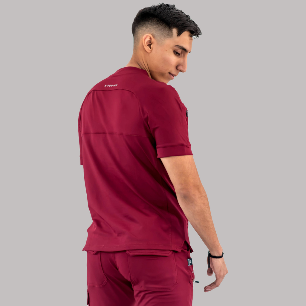 Filipina Quirúrgica Super Stretch Vino Hombre, Scrubs 905