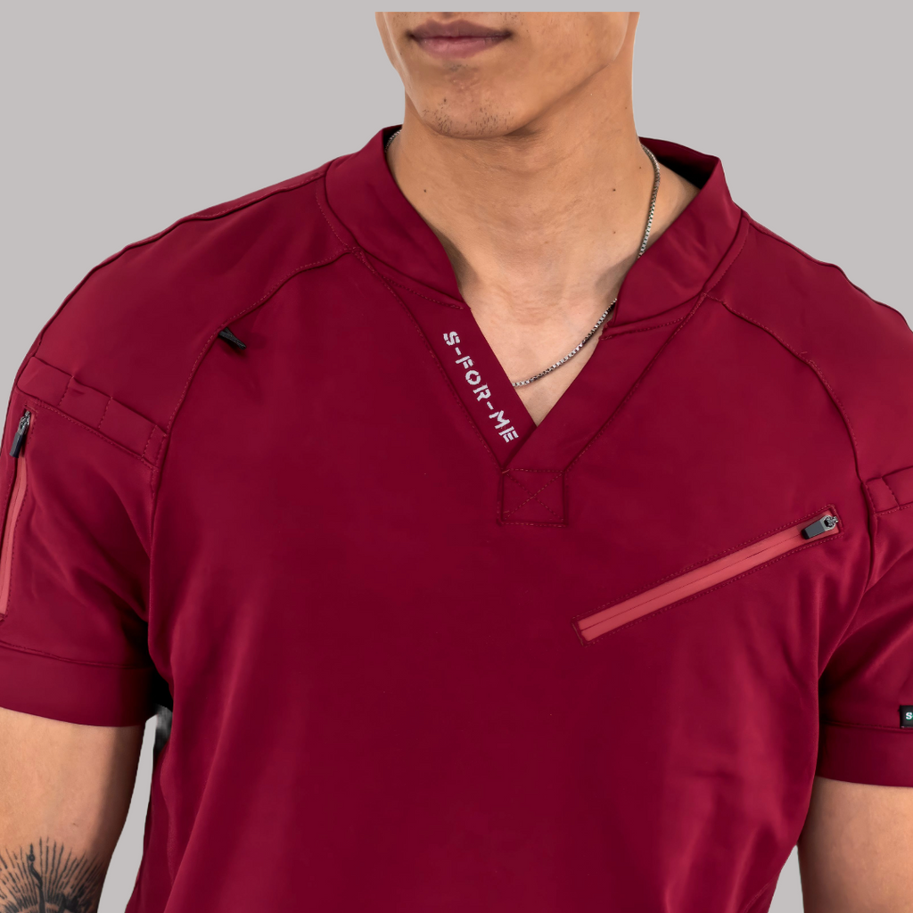 Filipina Quirúrgica Super Stretch Vino Hombre, Scrubs 905