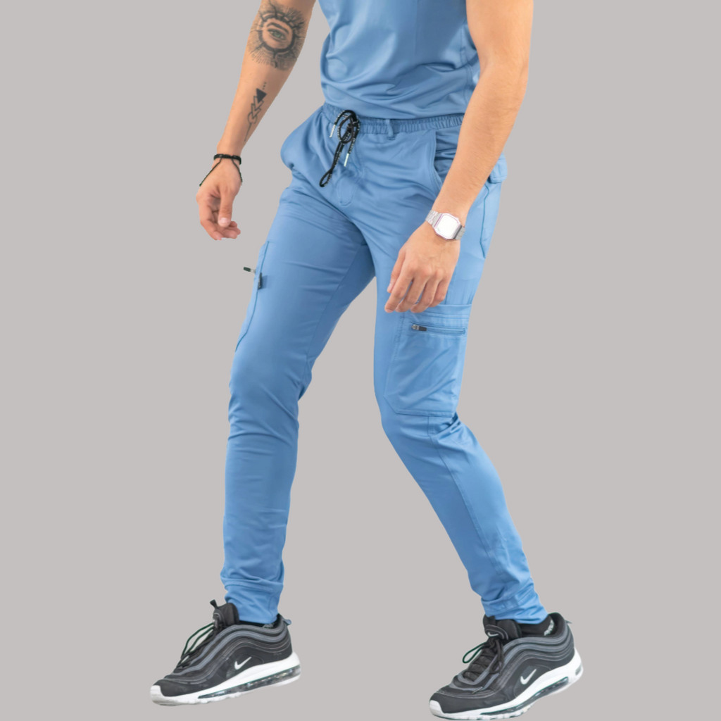Jogger Quirúrgico Hombre Azul Plumbago, Scrubs 901