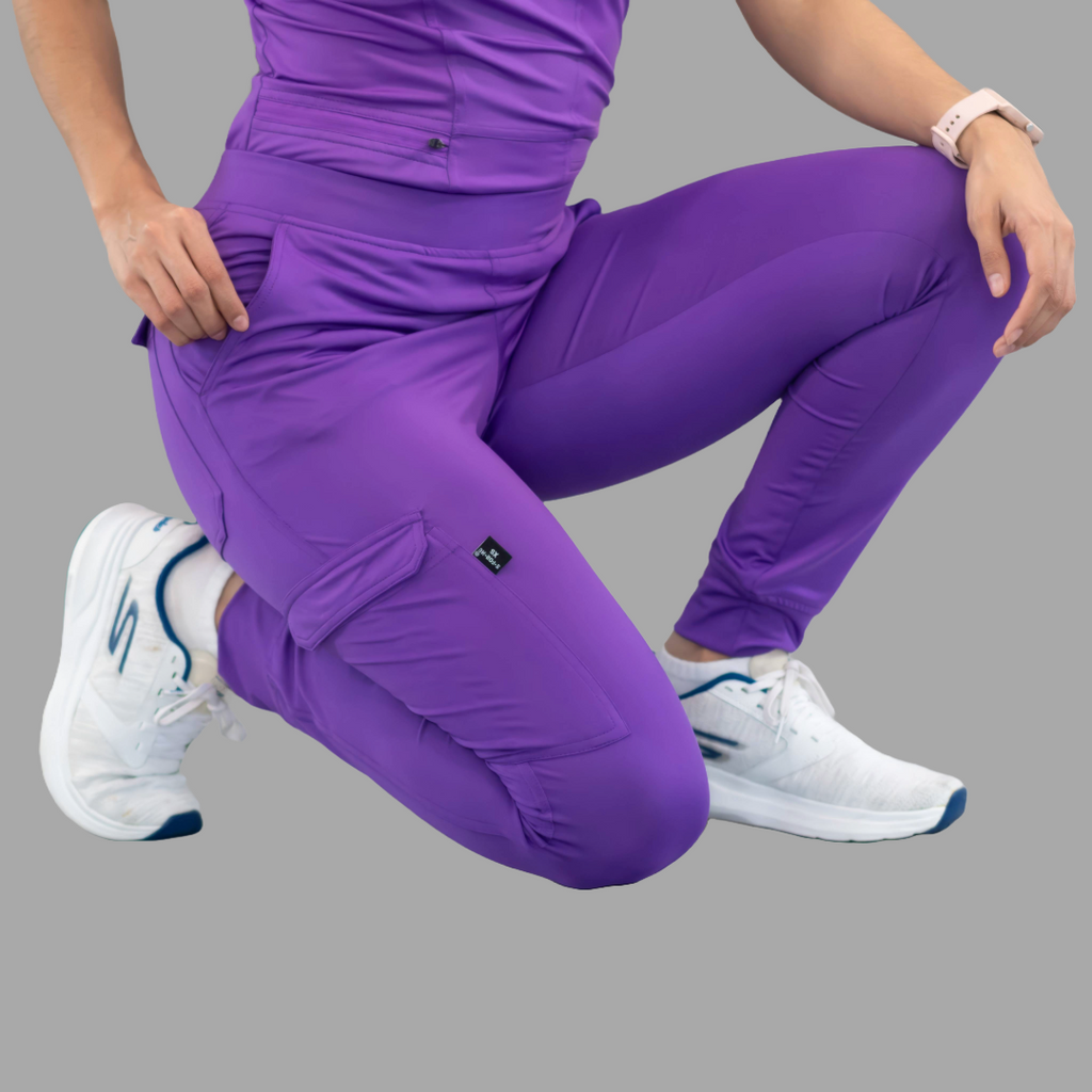 Jogger Quirúrgico Mujer Morado, Super Stretch, Scrubs 901