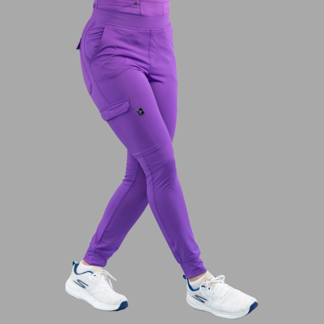Jogger Quirúrgico Mujer Morado, Super Stretch, Scrubs 901