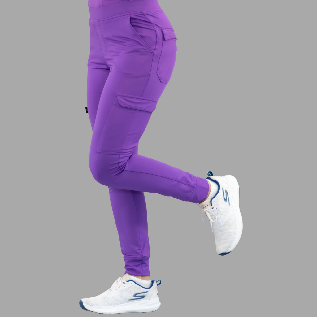 Jogger Quirúrgico Mujer Morado, Super Stretch, Scrubs 901