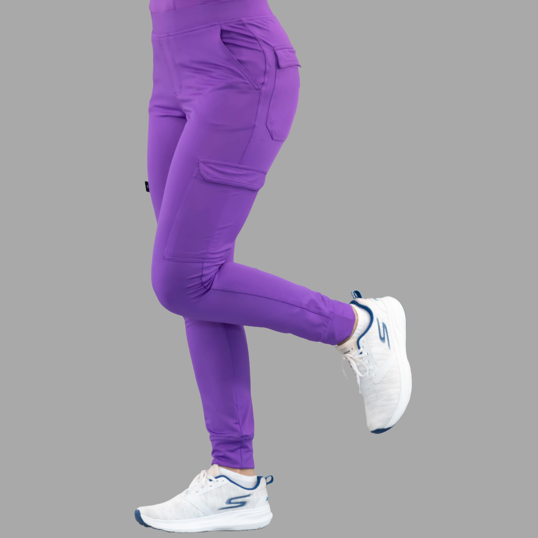 Jogger Quirúrgico Mujer Morado, Super Stretch, Scrubs 901