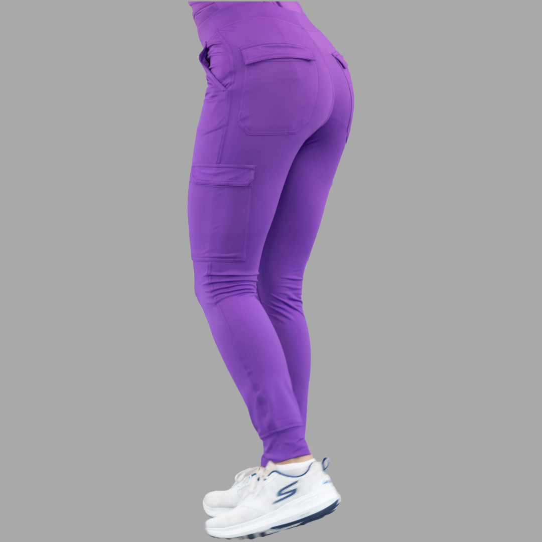 Jogger Quirúrgico Mujer Morado, Super Stretch, Scrubs 901