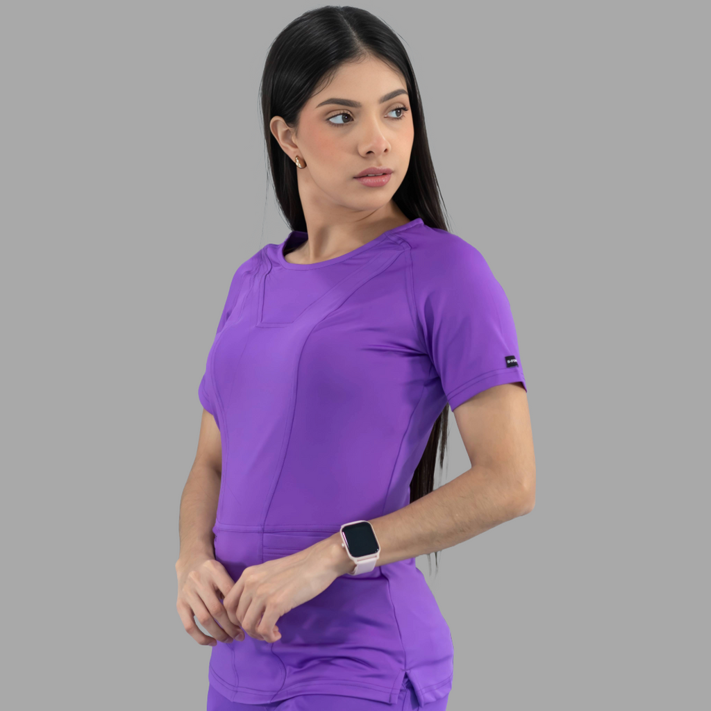 Filipina Quirurgica Mujer Morada Super Stretch, Scrubs 901