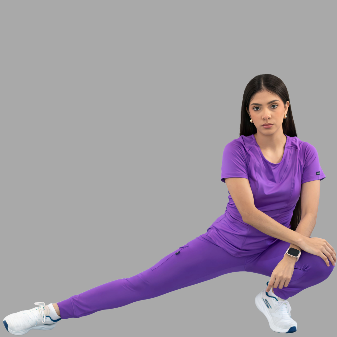 Jogger Quirúrgico Mujer Morado, Super Stretch, Scrubs 901