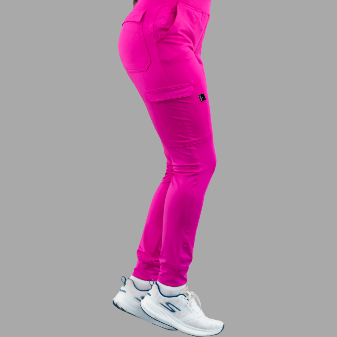 Jogger Quirurgico Fucsia Mujer, Super Stretch, Scrubs 901