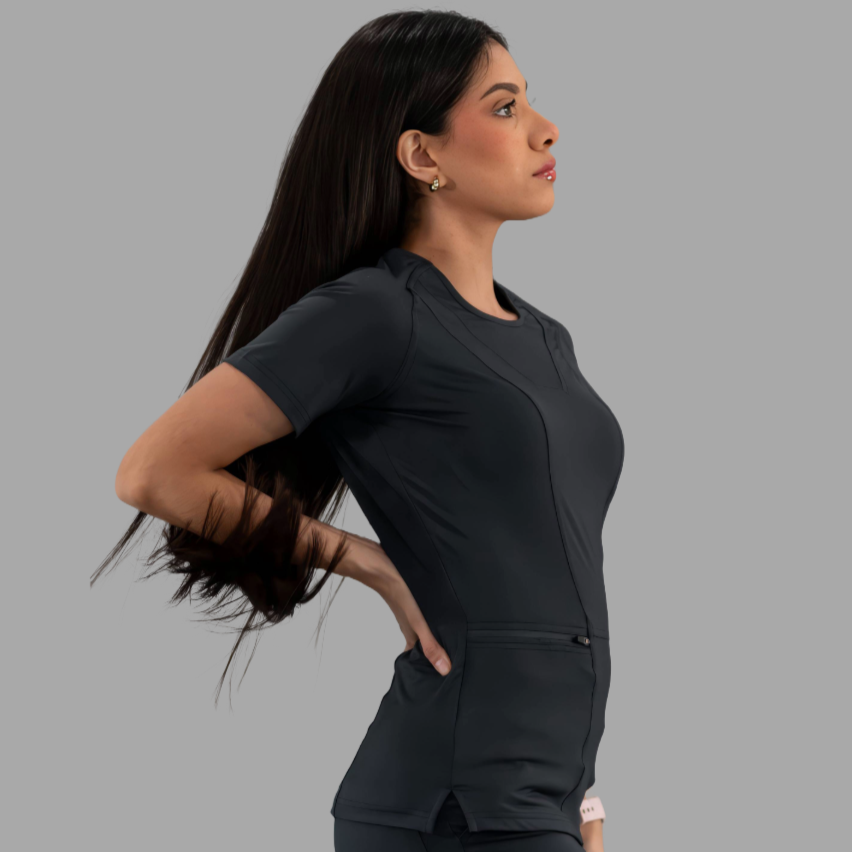 Filipina Quirurgica Negra Mujer Super Stretch, Scrubs 901