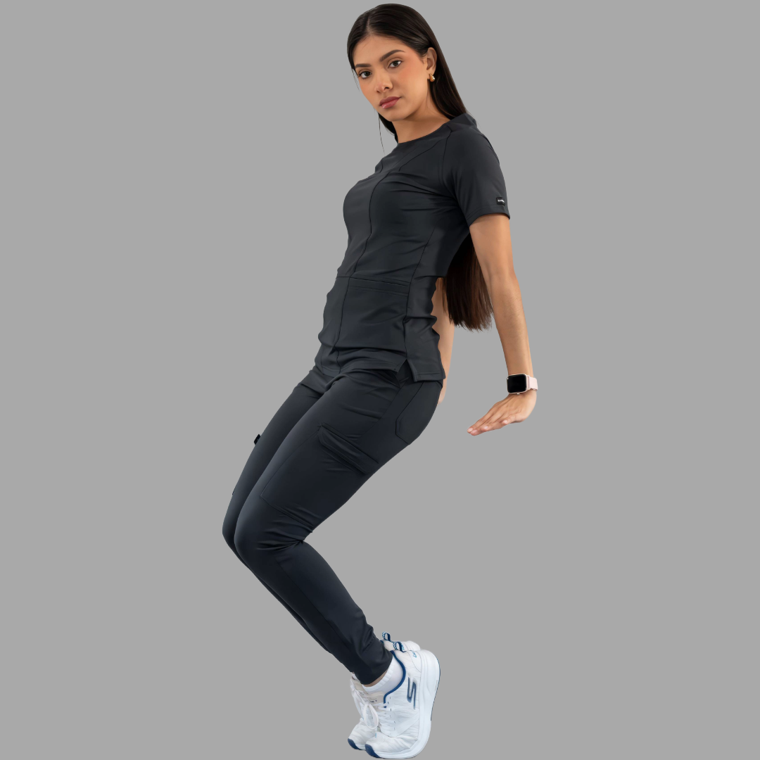 Conjunto Quirúrgico Mujer – Estilo 901 Negro | Super Stretch
