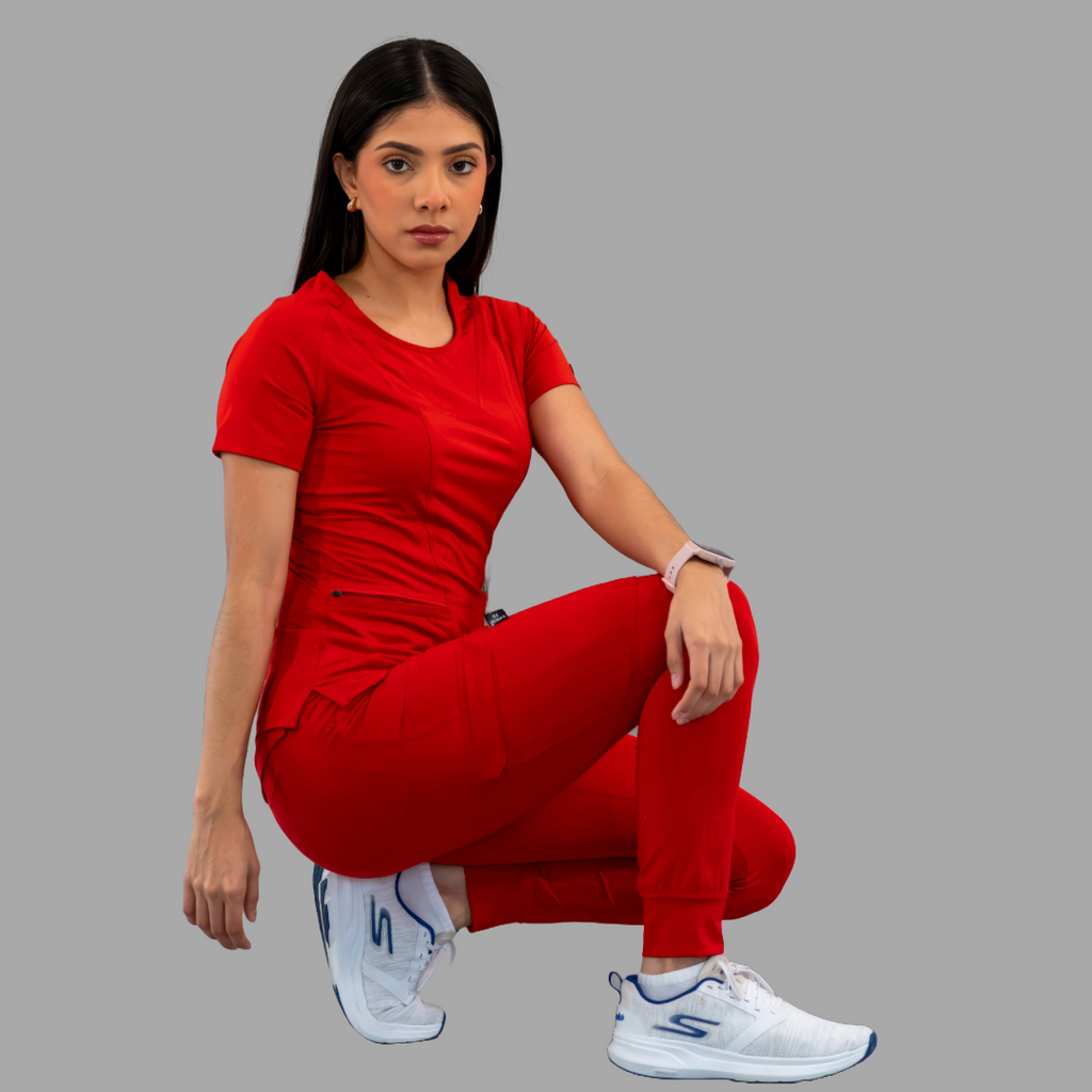 Filipina Quirúrgica Mujer Rojo, Super Stretch, Scrubs 901