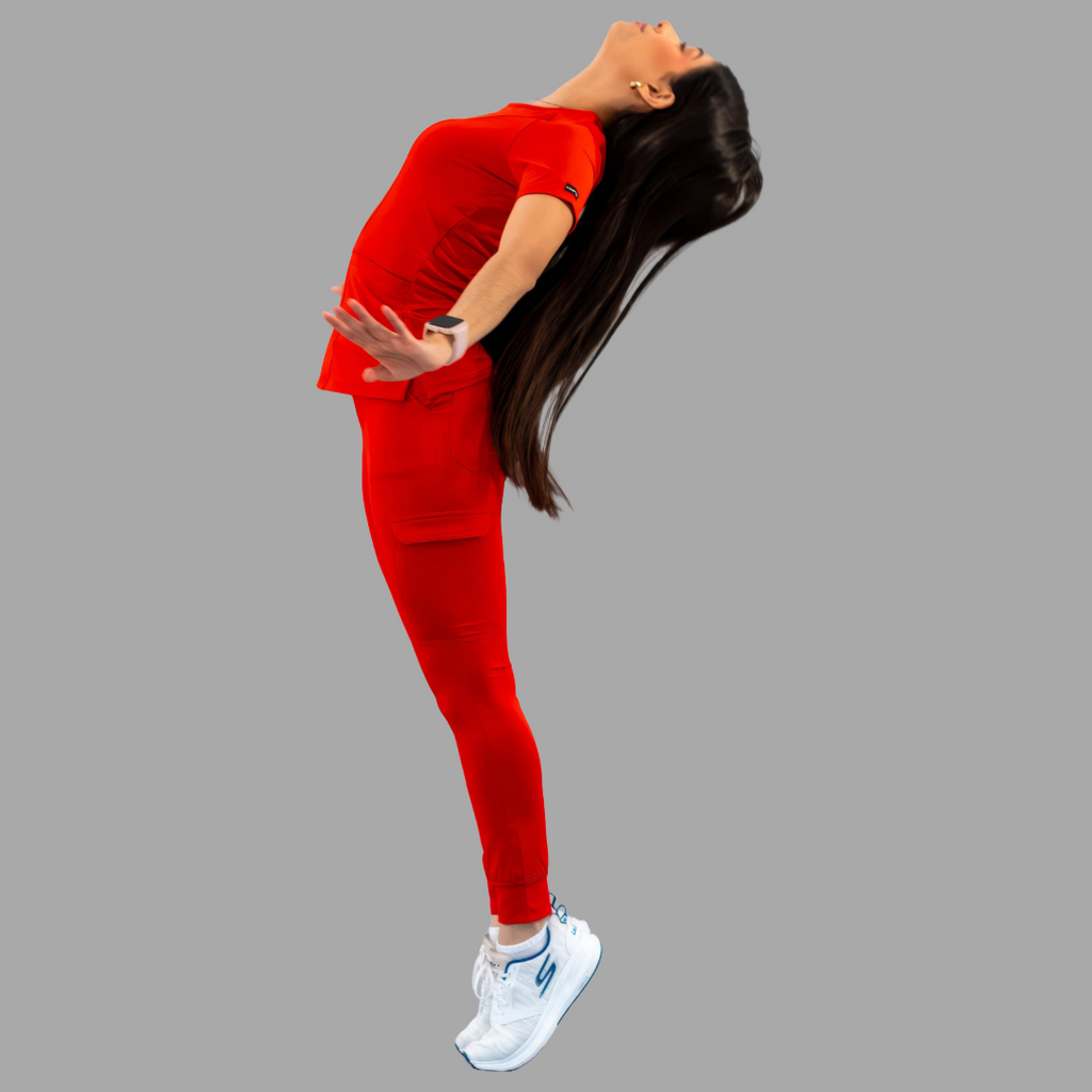 Filipina Quirúrgica Mujer Rojo, Super Stretch, Scrubs 901