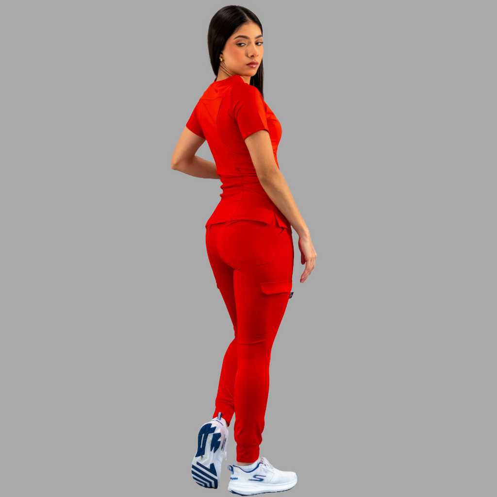 Conjunto Quirúrgico Mujer – Estilo 901 Rojo | Super Stretch